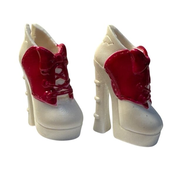 Monster High Shoes Draculaura Pink White Shoes Die-ner Mattel - Picture 1 of 5